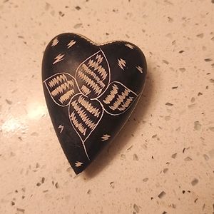 HEART ❤️ SHAPED HAND CARVED ROCK WITH BETH NAME